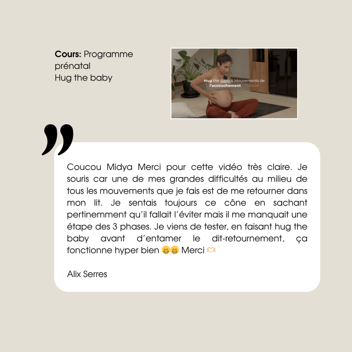 Salut, je te fais un petit message comme ça, j'espère que tu vas bien. Juste pour te dire que j'ai commencé ma rééducation du périnée chez une physio, j'ai eu beaucoup beaucoup beaucoup d'attente